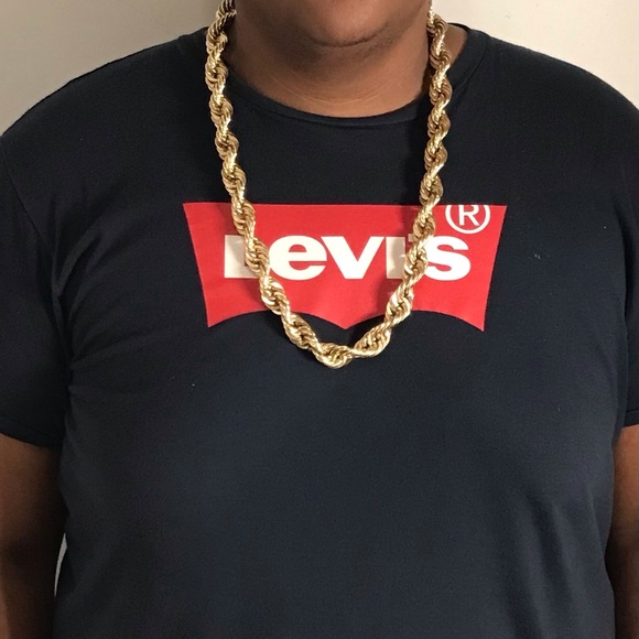 16mm 10k Gold Rope Chain(Real Gold) - Picture 2 of 5